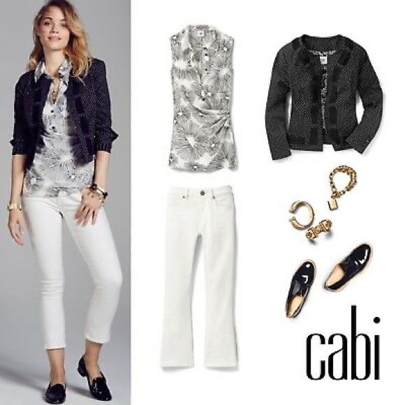 Cabi Black & White Dot Blazer - Picture 4 of 11